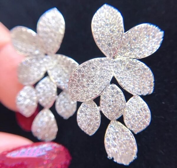 Zirconia Sliver Earrings (Small)